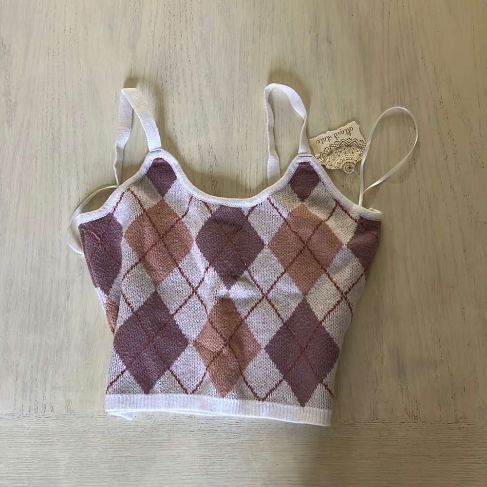 Cropped plaid tank top from Altar’d state